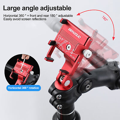 #ad Smartphone Holder Bike Accessories Stable Aluminum Bicycle Phone Mount $12.32