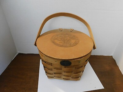 #ad Peterboro Basket Co. 140th Anniversary Edition Basket Signed 579 1000 Walter $13.50