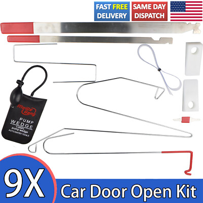 #ad 9x Air Pump Unlock Opening Tool Kit Door Car Lost Lock Out Universal 🔥🔥🔥🔥🔥 $23.19
