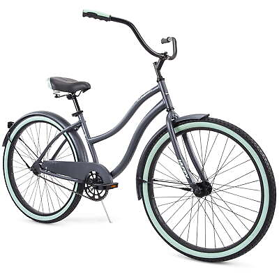 #ad Huffy 26 inch Cranbrook Women#x27;s Comfort Cruiser Bike Ages 13quot; Years Gray $128.00