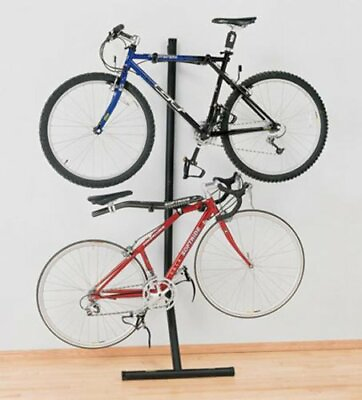#ad #ad Bike Rack Wall Gravity Stand Holds 2 Bikes Bicycle Storage Garage Shed Dorm Apt $312.97