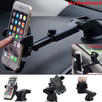 #ad For Mobile Cell Phone GPS iPhone Samsung 360° Mount Holder Car Windshield Stand $7.88