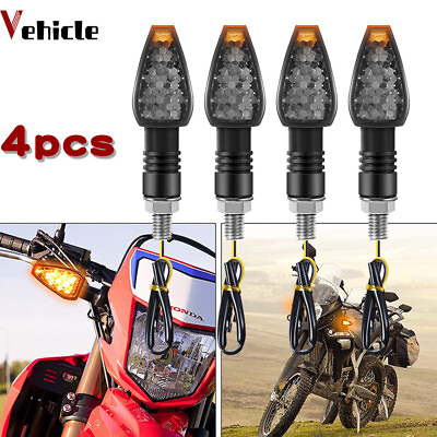 #ad #ad 4x Turn Signal LED Indicators Dual For Sports Motorcycle Dirt Bike Light Blinker $13.89