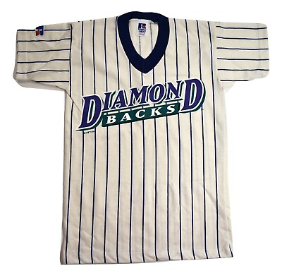 #ad Russell Youth Boys Arizona Diamondbacks MLB Baseball Shirt New Small $5.99