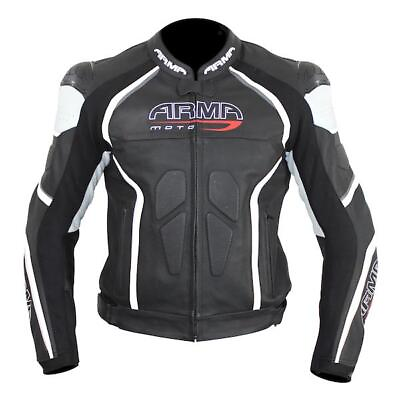 #ad ARMR Moto Harada R Leather Sports Motorcycle Motorbike Jacket With Hump Black GBP 139.99