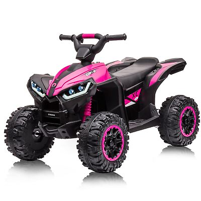 #ad 12V Kids Ride On Electric ATV Off Road Quad Car Toy Lowamp;High Speeds Remote Pink $139.99