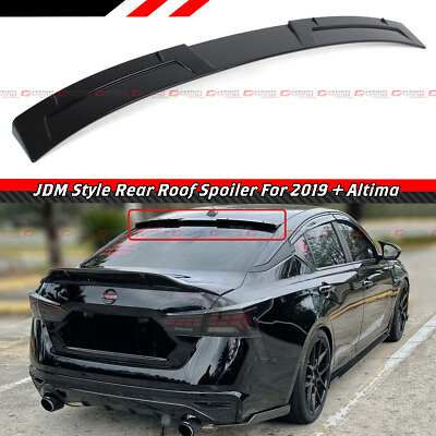 #ad FOR 19 24 NISSAN ALTIMA JDM STYLE PAINTED GLOSSY BLACK REAR WINDOW ROOF SPOILER $62.99
