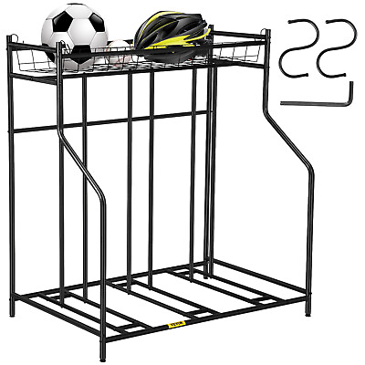 VEVOR Bike Stand Rack 3 Bicycle Floor Parking Stand Bike Rack for Garage Storage $48.99
