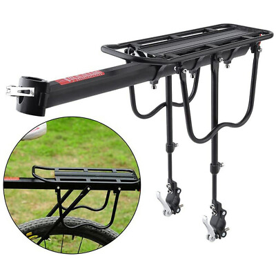 #ad Extra Strong Bike Rear Rack Large Post Mounted Cargo Pannier Luggage Carrier US $28.90