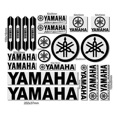 #ad Yamaha Dirt Bike Stickers Decals Black $19.99