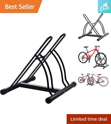 #ad Pro Quality Two Bike Floor Stand Easy to Use amp; Store Heavy Duty Construction $43.99