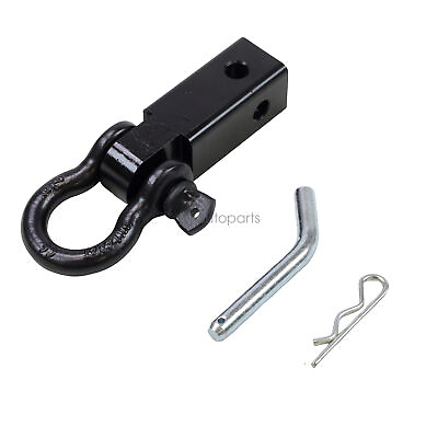 Heavy Duty 2quot; Trailer Hitch Receiver 3quot; 4quot; D Ring Bow Shackle Off Road Pulling $24.48