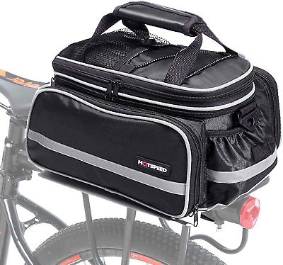 CamGo Bike Trunk Bag Waterproof Bicycle Rear Rack Pannier Extendable 10 25L Rack $32.30