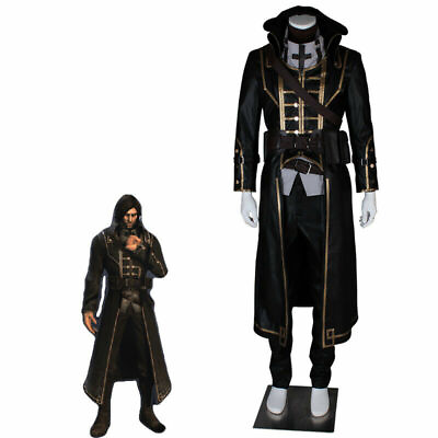 #ad Dishonored Cosplay Corvo Attano Costume Coat Cool Boys Halloween Outfit $94.99