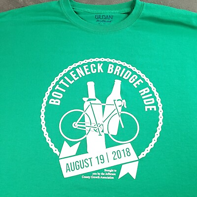 #ad Bottleneck Bridge Beer Ride Trek Bikes Riding Bike Shirt XL Festus Missouri USA $14.98