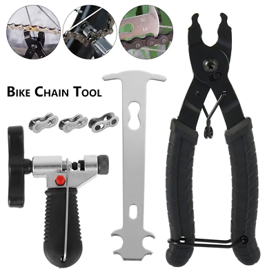 #ad Bicycle Chain Link Repair Kit Bike Plier Chain Cutter Connector Indicator Tool $15.39