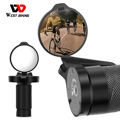#ad WEST BIKING Bicycle Rearview Mirror Road Bike HD Convex View Mirror 16 22mm 1pcs $10.78