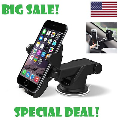 360° Universal Mount Holder Car Stand Windshield For Mobile Cell Phone GPS $5.95