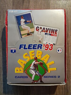 1993 Fleer Baseball Series 2 Rack Pack Box 24 Packs $76.50