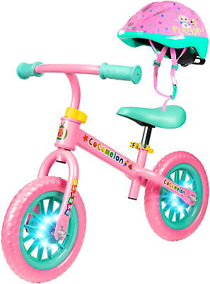 #ad Toddlers Balance Bike Adjustable Helmet Light up 10quot; Wheels Lightweight Trainer $36.77
