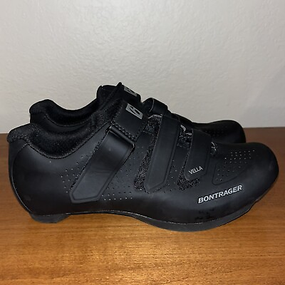 #ad Bontrager Vella Black Cycling Shoes Womens Size 7.5 Biking Cleats $24.99