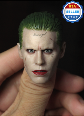 #ad CUSTOM 1 6 scale Joker Head Sculpt Jared Leto Suicide Squad Batman for Hot Toys $41.84