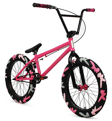 Elite 20quot; BMX Destro Bicycle Freestyle Bike 3 Piece Crank Pink Combat NEW $299.00