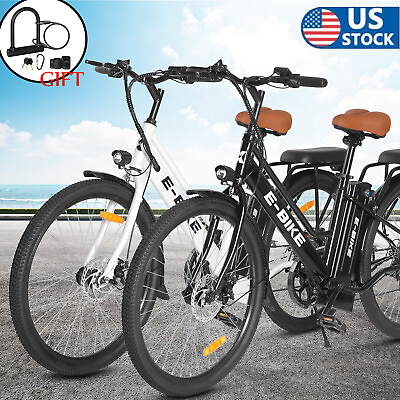 #ad 2023 E Bike 26quot; Electric Bike for Adults 350W Motor City Bicycle Mountain Ebike $519.99