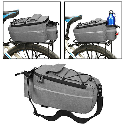Cycling Bicycle Rear Rack Bag 10L Waterproof Bike Trunk Pannier Saddle Bag $14.99