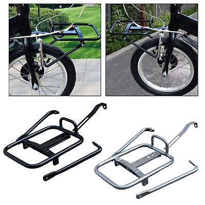 #ad Pannier Carrier Bicycle Cargo Rack Shopping Travel Folding Bike Front Rack $20.94