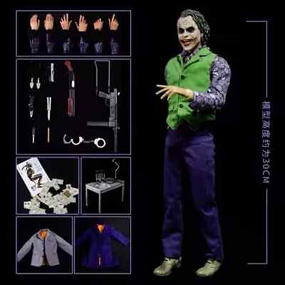 #ad 1 6 Joker Heath Ledger Batman:The Dark Knight Action Figure Model Toy Box Gift $84.55