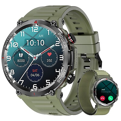 #ad #ad Blackview Military Smart Watch Men Phone Smart Watch Answer Make Call Waterproof $29.99