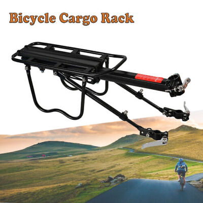 #ad Bike Cargo Rack Rear Bike Rack Quick Release Luggage Carrier Rack Aluminum Alloy $22.39