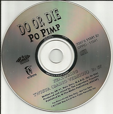 #ad DO OR DIE w TWISTA Po Pimp RADIO VERSION PROMO Radio DJ CD Single 1996 $24.99