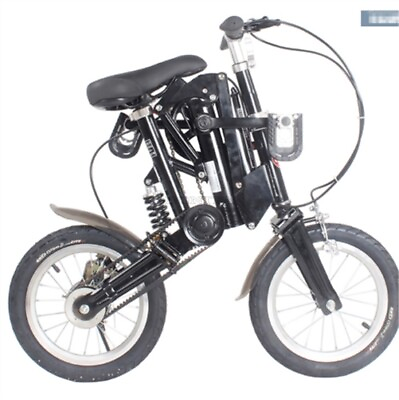 #ad #ad Folding Bicycle New Mini Foldable Bike Electric 14quot; Black Bike ii $988.61