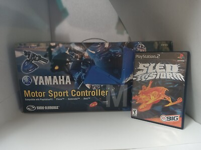 #ad SLED STORM GAME NEW YAMAHA SNOW MOBILE CONTROLLER FOR PS2 PLAYSTATION 2 #A15 $89.95