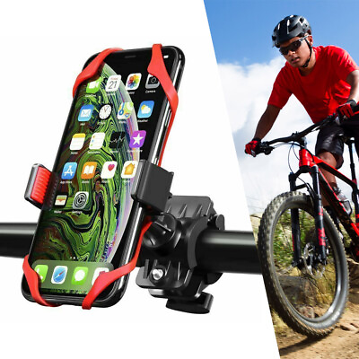 #ad 360° Silicone Motorcycle Bike Bicycle GPS Cell Phone Holder Handlebar Mount $4.90