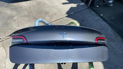 #ad 2017 2020 Tesla Model 3 Trunk Tailgate Liftgate Deck Lid Shell Panel Gray PMNG $1150.00