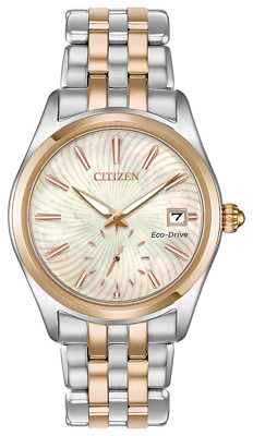 #ad #ad Citizen Eco Drive Corso Women#x27;s Rose Gold Accents Date Watch 36MM EV1036 51Y $79.99