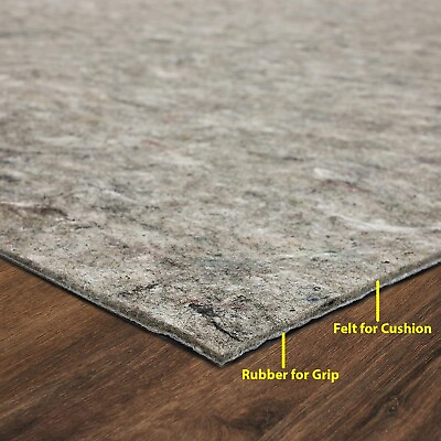 #ad loomBloom Dual Surface Felt amp; Rubber Non Slip Backing Rug Pad Carpet Pad $40.42