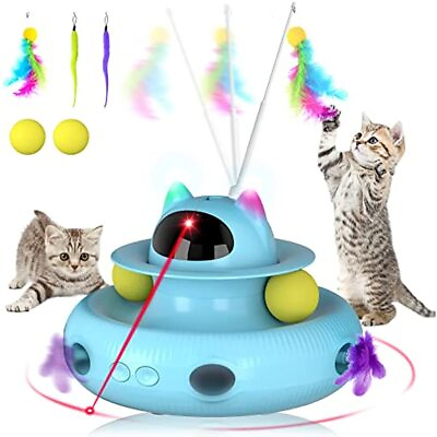#ad Cat Laser Interactive Indoor Cat Pet Toys AutomaticUSB Cat Teaser Pet Toys US $35.79