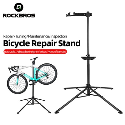#ad RockBros Bike Repair Rack Stand MTBRoad Bicycle Tuning Parking Rack Hanging Rack $127.99