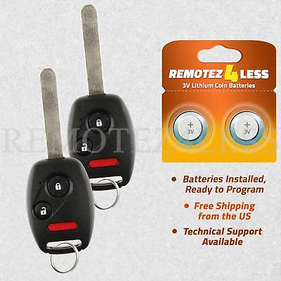 #ad 2 for 2005 2006 2007 2008 2009 2010 Honda Odyssey Keyless Car Remote Key Fob $12.69
