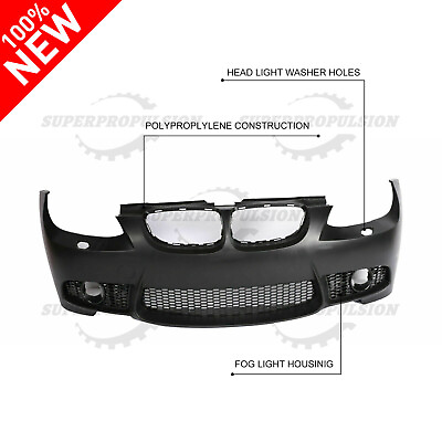 #ad 2007 2010 For BMW E92 E93 3 Series M3 Style W O PDC Front Bumper Kit $433.99