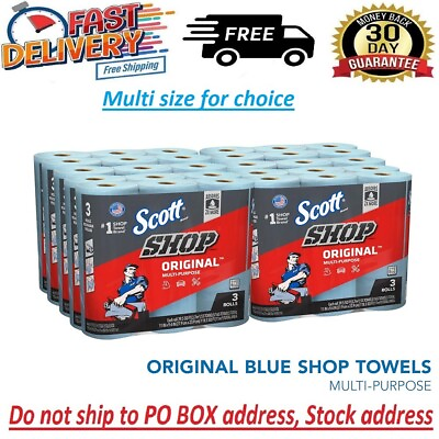 #ad #ad Scott Shop Towels Original Blue Shop Towels Multi Purpose Automotive Maintenance $19.97