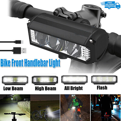 #ad Waterproof Super Bright LED Bike Light USB Rechargeable Bicycle Front Headlight $14.65