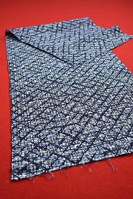 #ad Vintage Japanese Fabric Cotton Antique Boro Patch Indigo Blue Dyed 33.5quot; UV76 40 $3.99