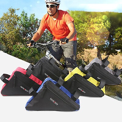 #ad Waterproof Bike Saddle Bag Bicycle Under Seat Storage Tail Pouch Cycling Bags $7.38