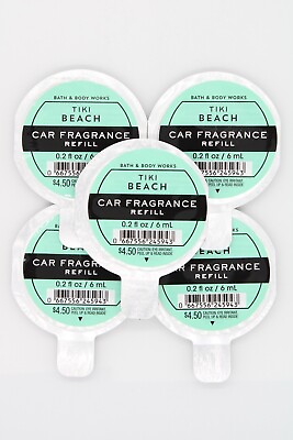 #ad 5 Bath and Body Works TIKI BEACH Car Fragrance Refill $22.95