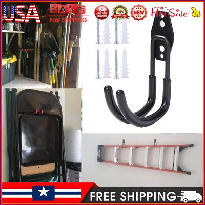 #ad Indoor Bike Wall Mount Hanging Hook Bicycle Stand Parking Holder Round L $10.09
